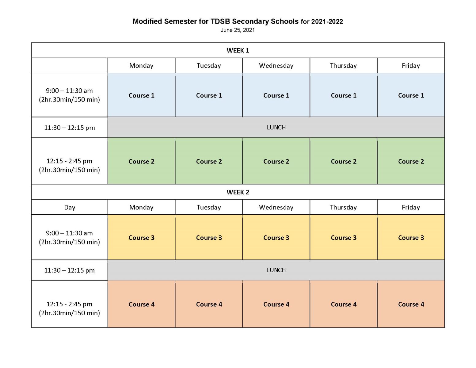 2021_06_25 - Modified Semester Schedule for Secondary 2021-22_v2